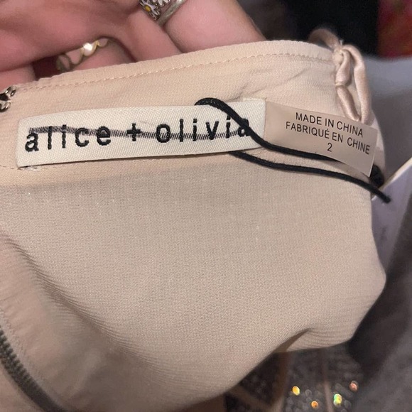 Alice and Olivia Harmony Chainmail Slip Dress - Picture 9 of 13